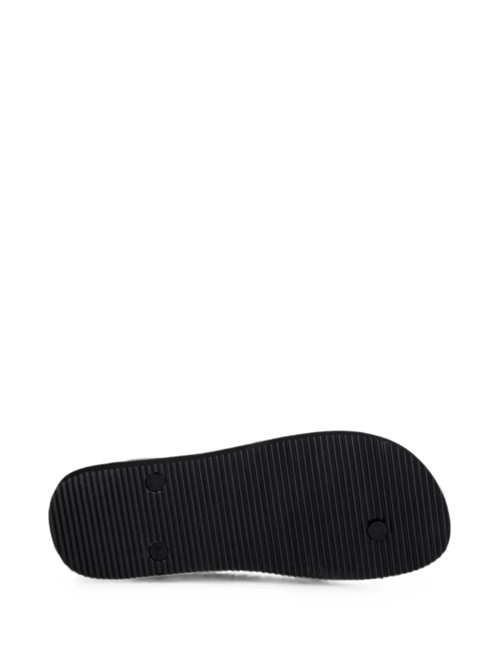 Versace Jeans Couture logo-print flip-flops Zwart