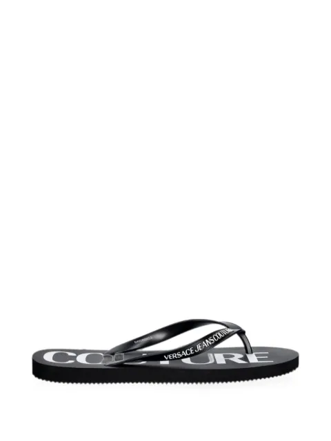 Versace Jeans Couture logo-print flip-flops