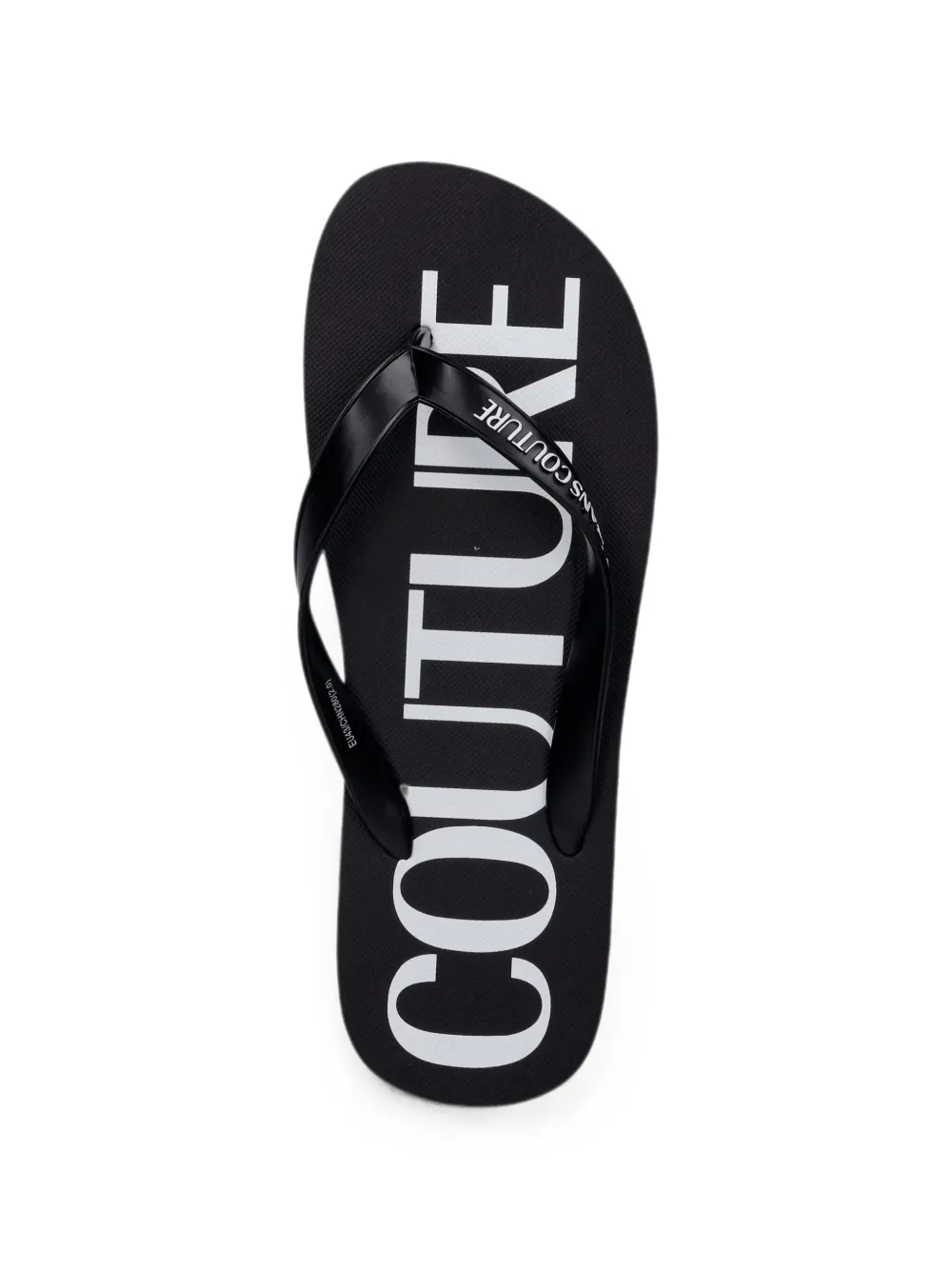 Versace Jeans Couture logo-print flip-flops Zwart