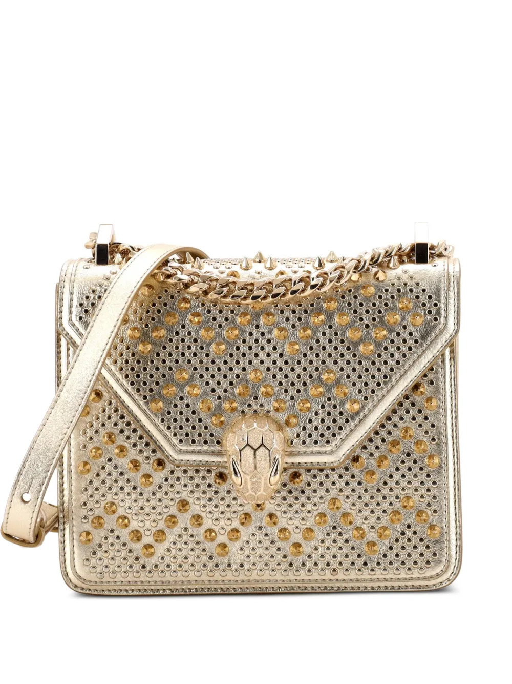 Bvlgari Pre-Owned Borsa a spalla Serpenti Forever - Oro