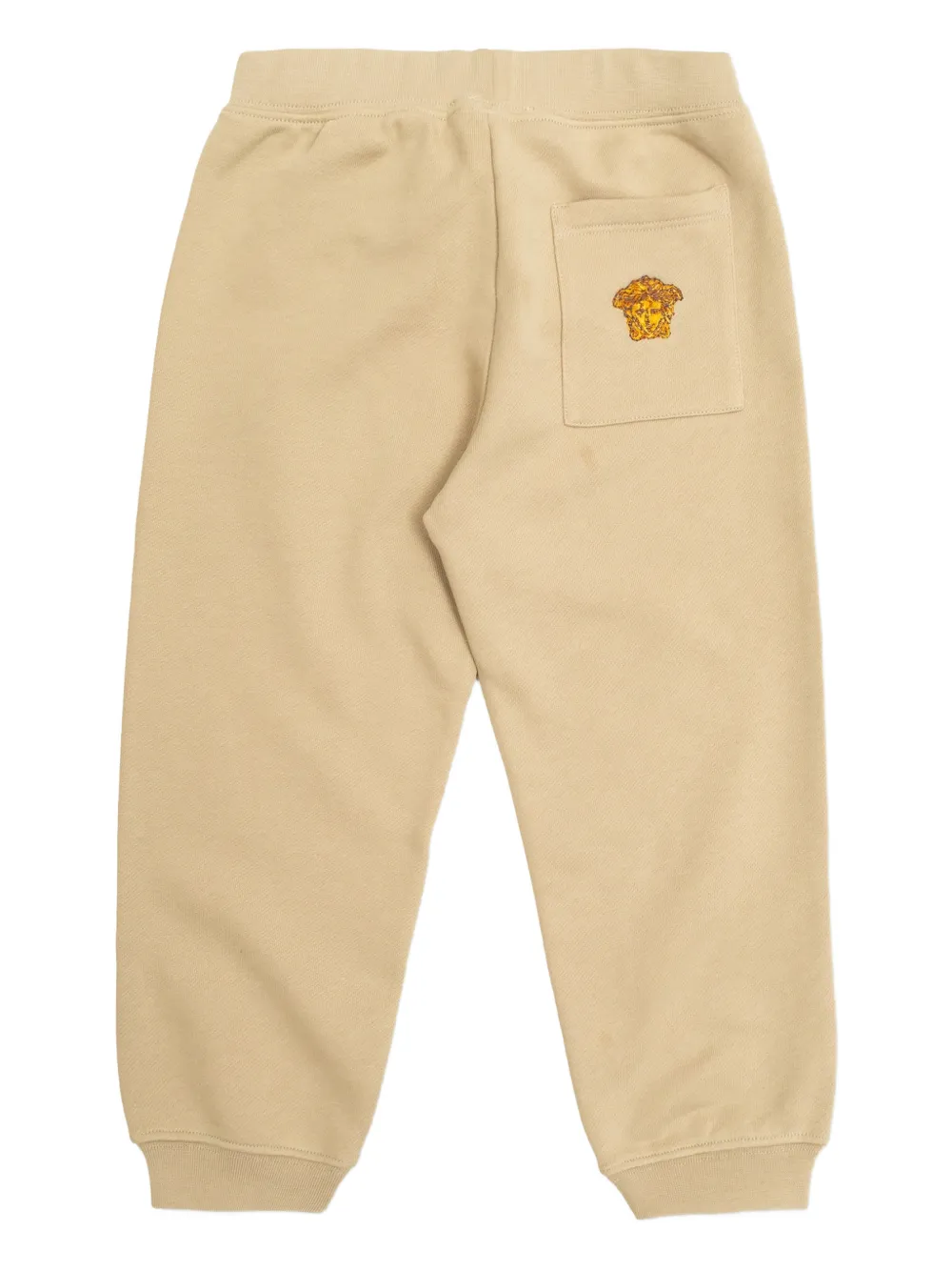 Versace Kids Trainingsbroek met logopatch Beige