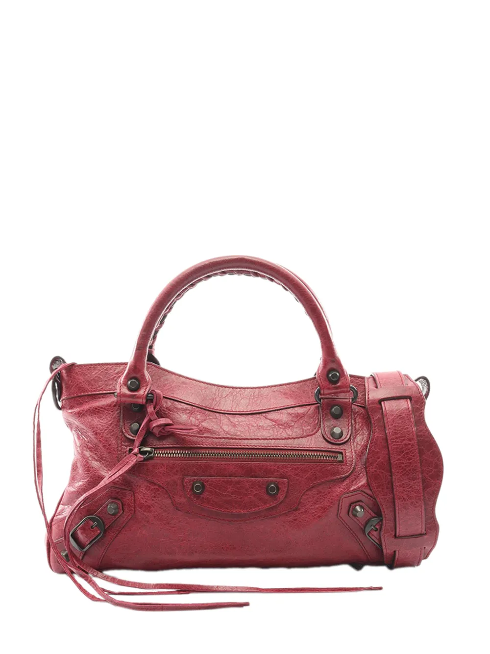 Balenciaga Pre-Owned 2010-2026 Lambskin Classic First satchel - Rosso