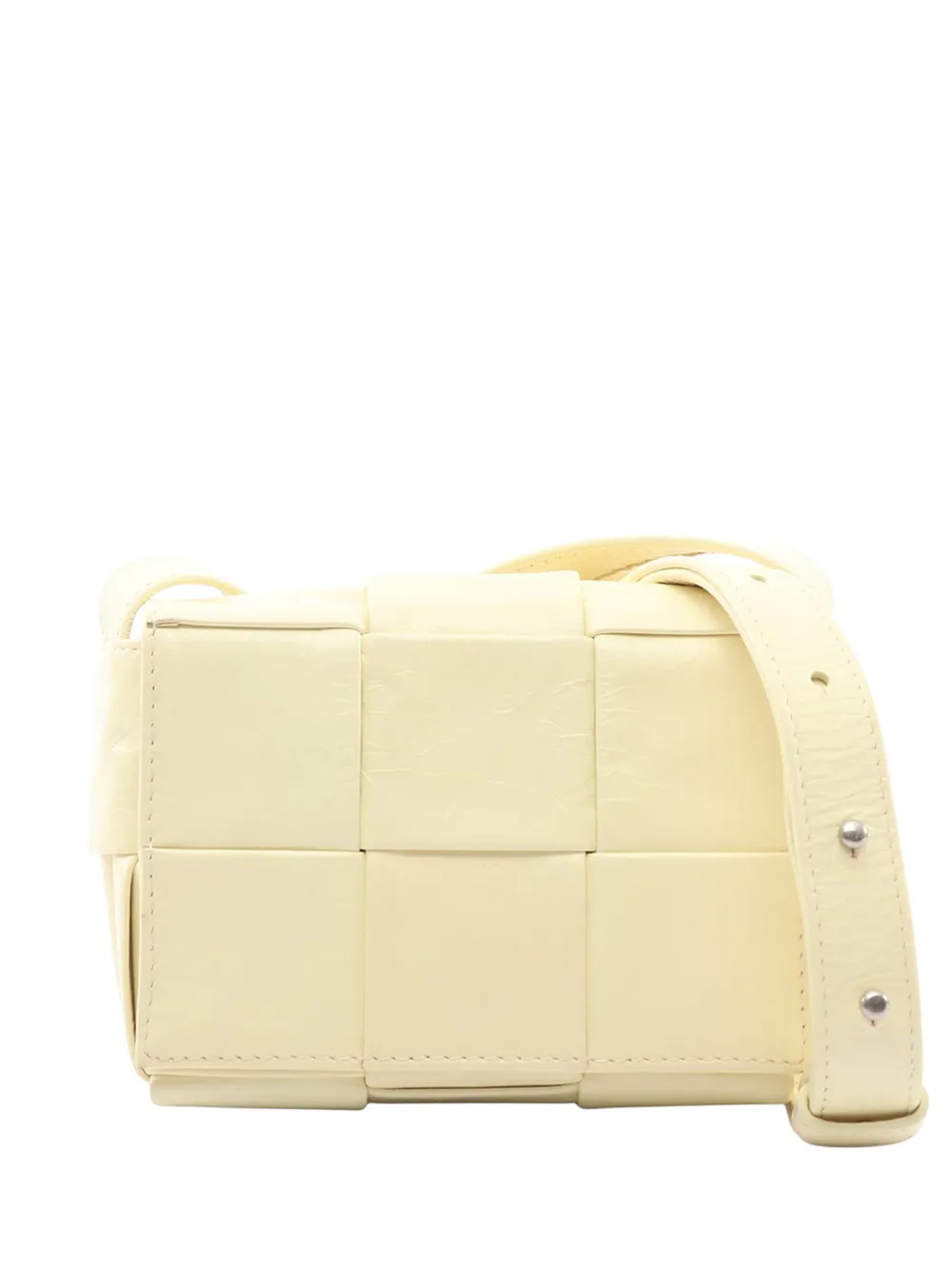 Bottega Veneta Pre-Owned 2012-2026 Extra Mini Nappa Maxi Intrecciato Cassette crossbody bag - Giallo