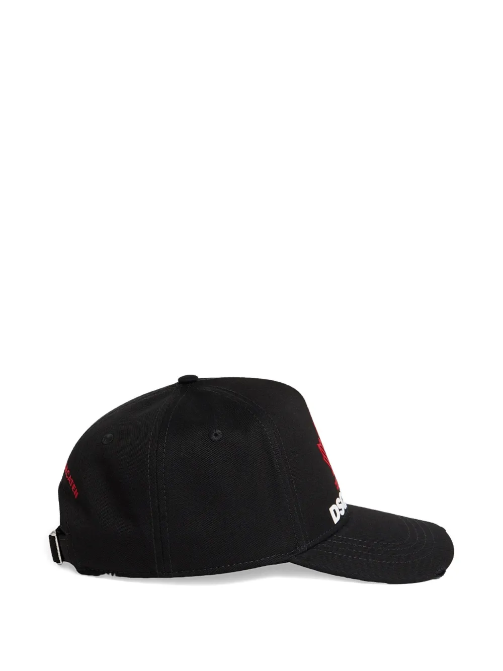DSQUARED2 Honkbalpet met logopatch Zwart