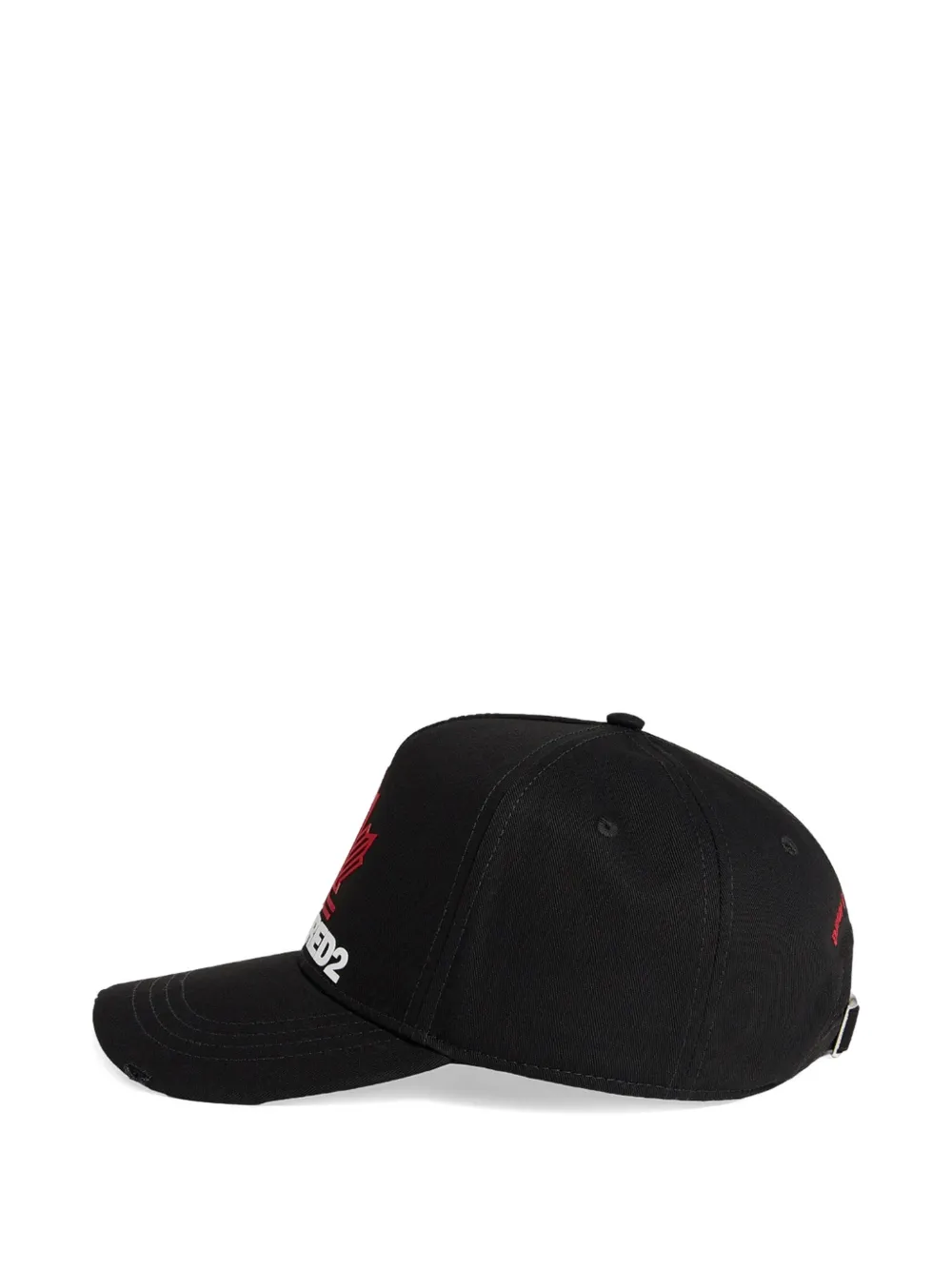 DSQUARED2 Honkbalpet met logopatch Zwart