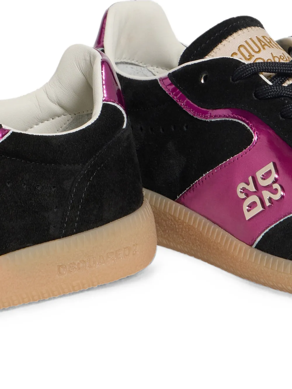 DSQUARED2 Rebels sneakers met vlakken Zwart