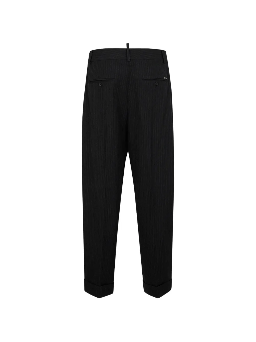 DSQUARED2 Plooibroek met krijtstreep Zwart