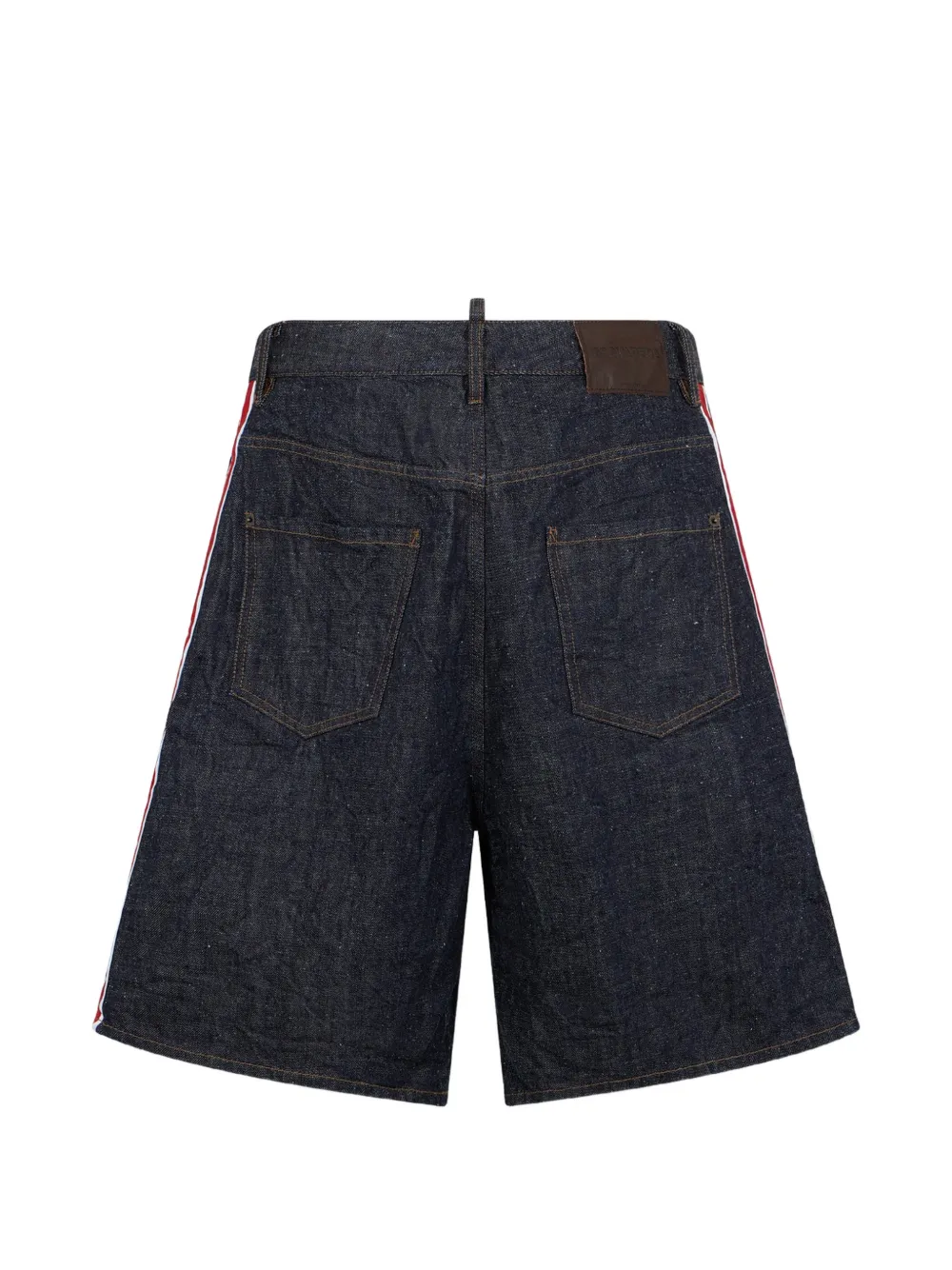 DSQUARED2 Surfer denim shorts met drukknopen Blauw