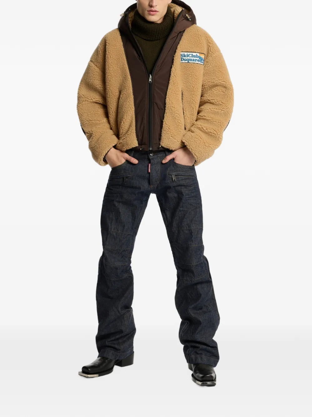 DSQUARED2 Jeans met rits Blauw