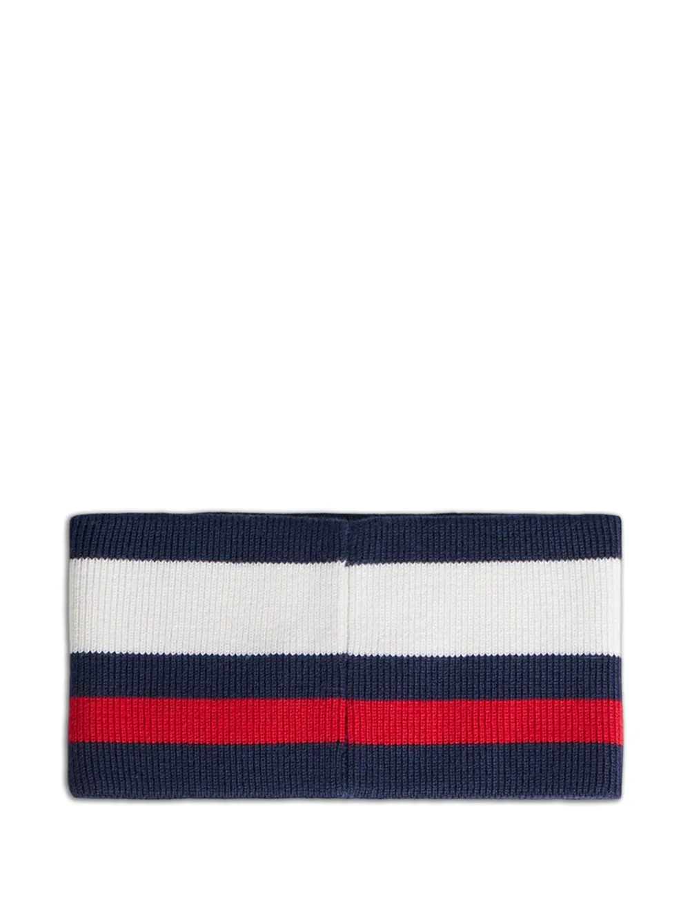 DSQUARED2 Maple Leaf gestreepte wollen haarband Blauw