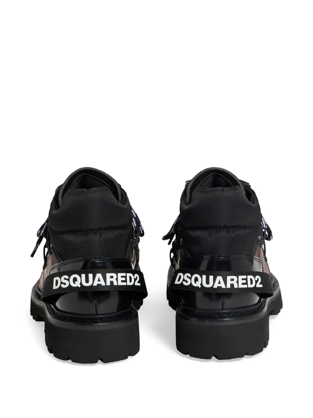 DSQUARED2 Skiers wandellaarzen met logoband Zwart
