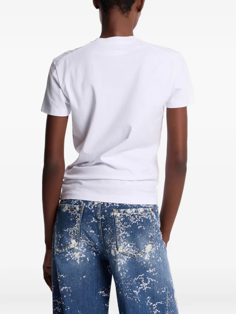 DSQUARED2 T-shirt met grafische print Wit