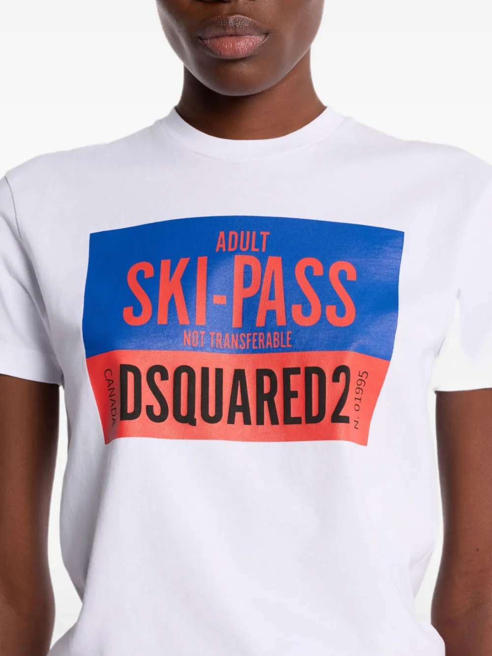 DSQUARED2 T-shirt met grafische print Wit