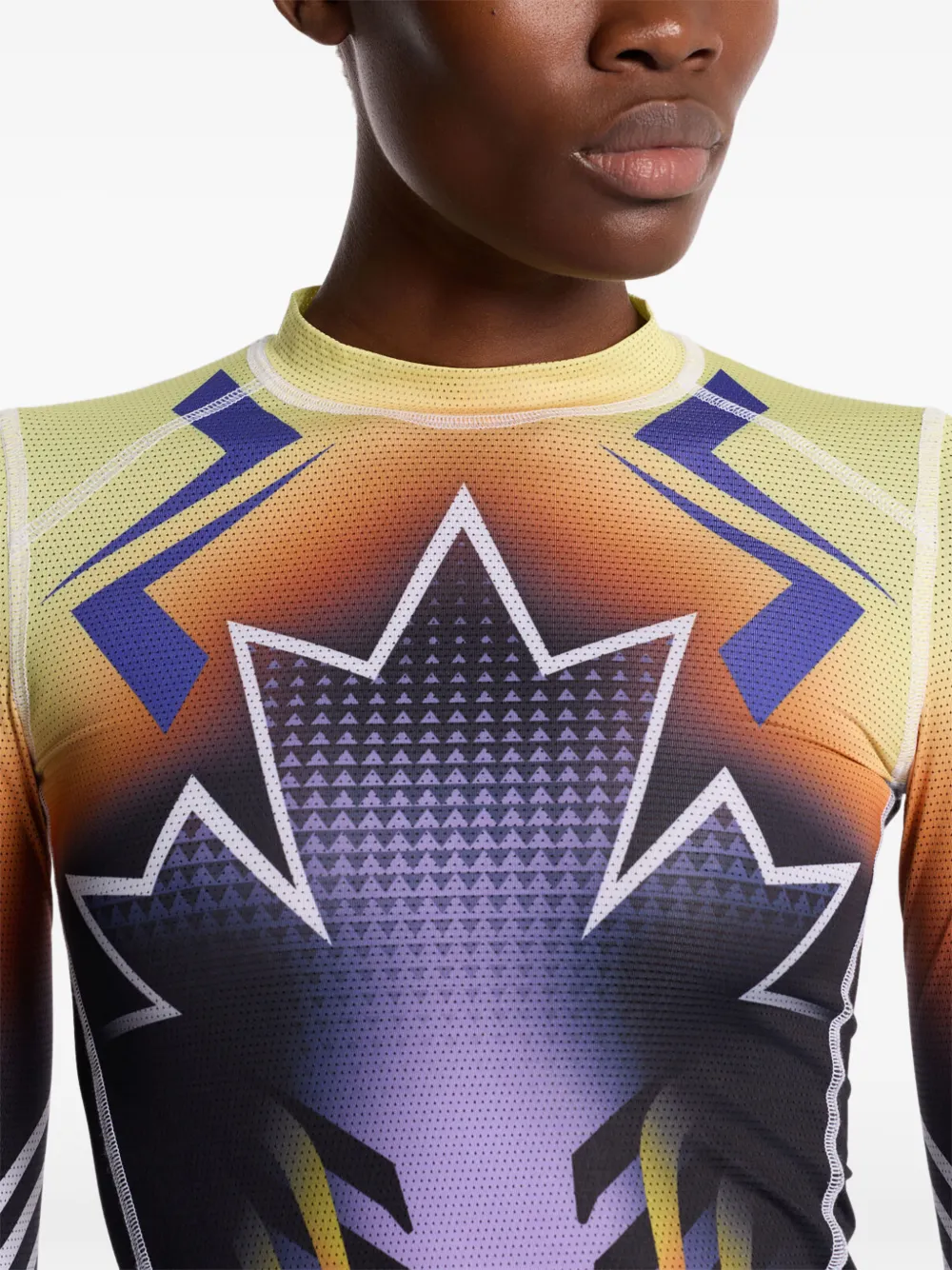DSQUARED2 T-shirt met print Paars
