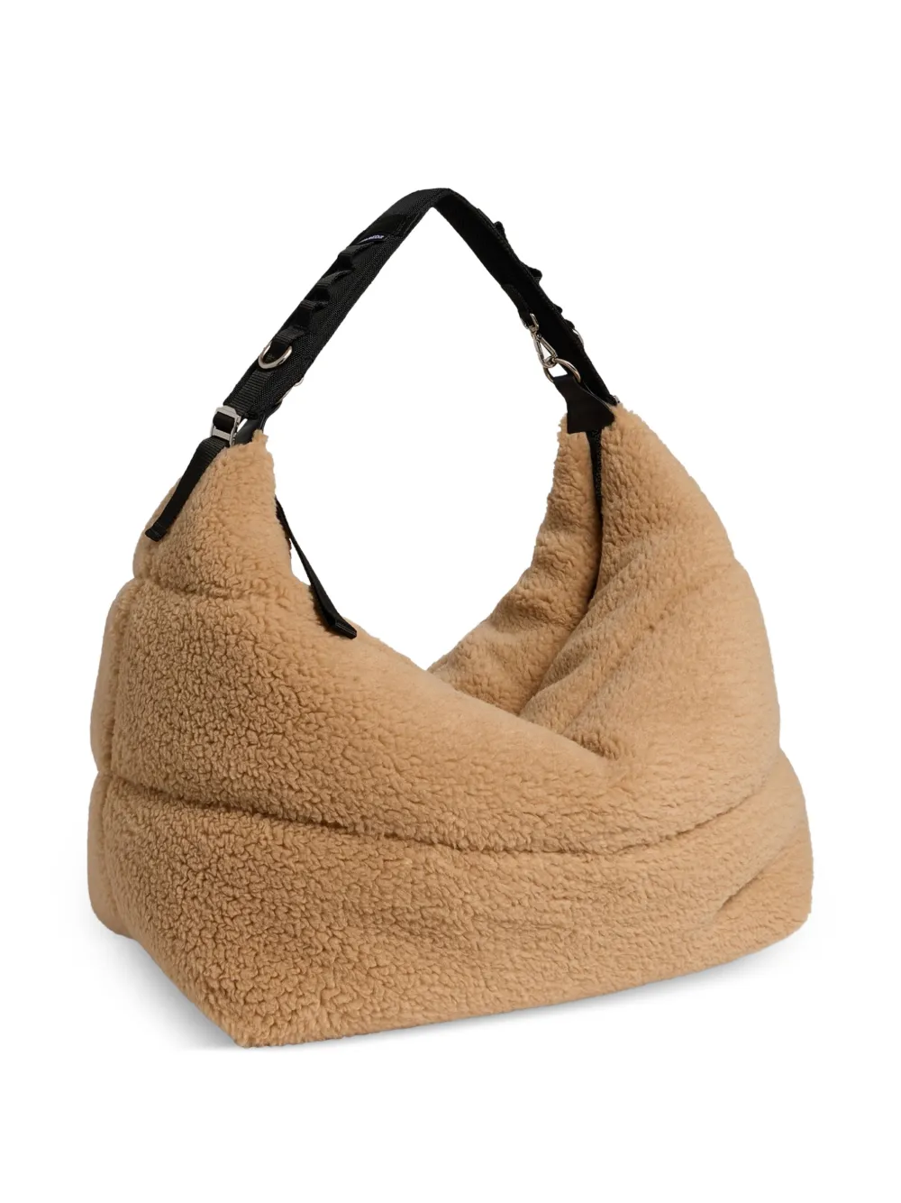 DSQUARED2 Après Ski schoudertas met fleece textuur Beige