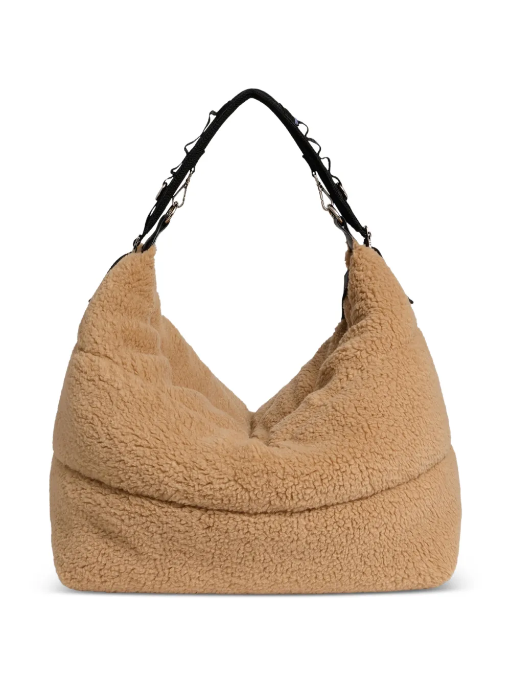 DSQUARED2 Après Ski schoudertas met fleece textuur Beige