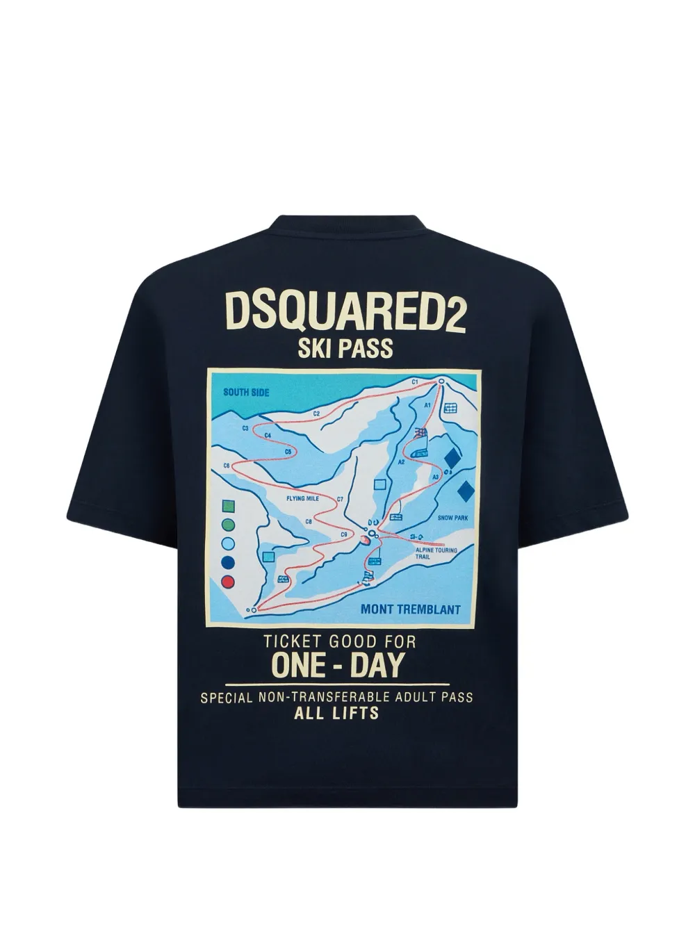 DSQUARED2 T-shirt met logoprint Blauw