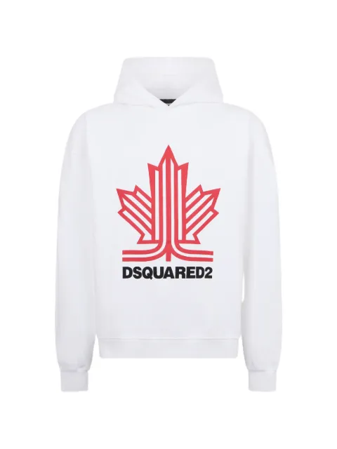 DSQUARED2 Ski Leaf graphic-print cotton hoodie