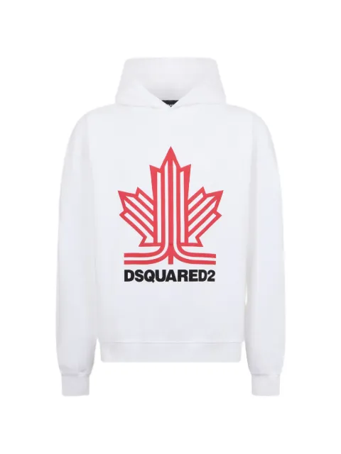 DSQUARED2 ski leaf relaxed fit hoodie