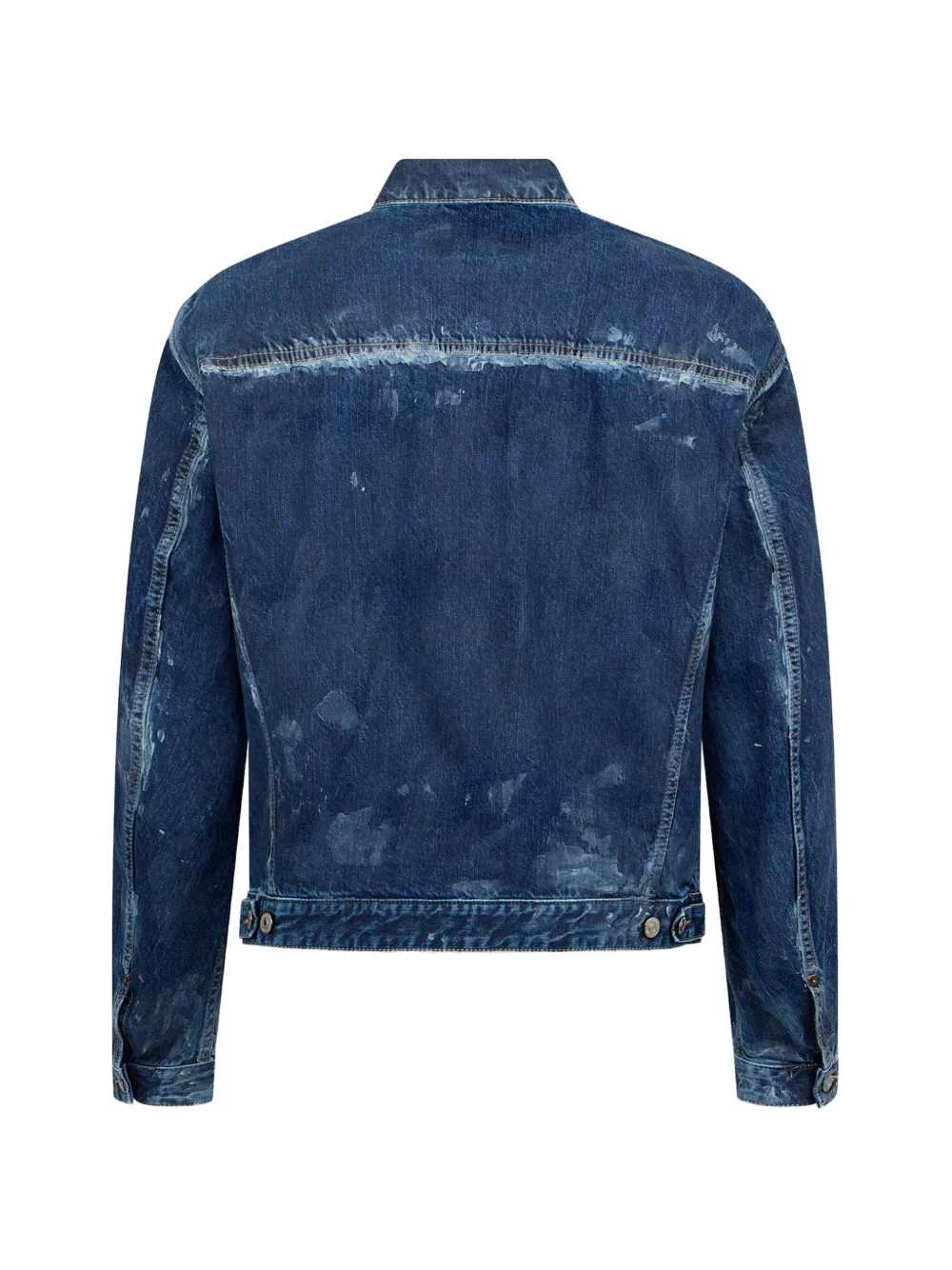 DSQUARED2 Gerafeld oversized denim jack Blauw