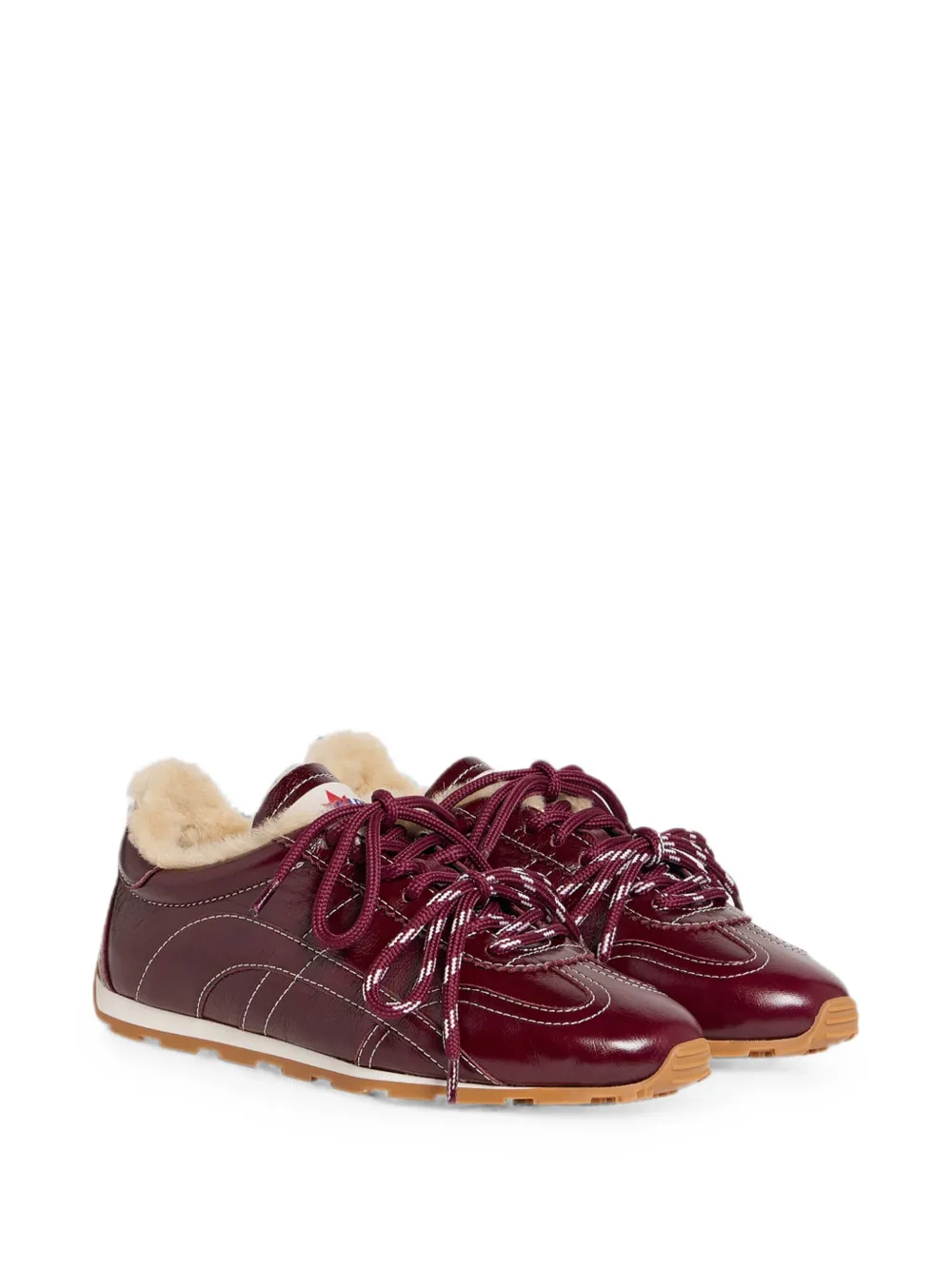 DSQUARED2 DC-642 sneakers met contrasterend stiksel Rood