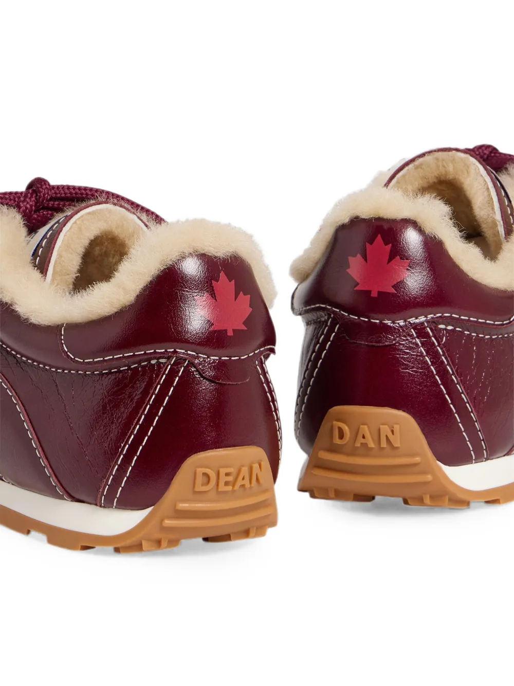 DSQUARED2 DC-642 sneakers met contrasterend stiksel Rood