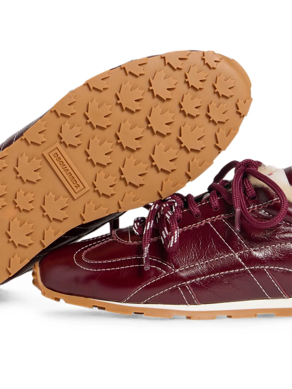 DSQUARED2 DC-642 sneakers met contrasterend stiksel Rood