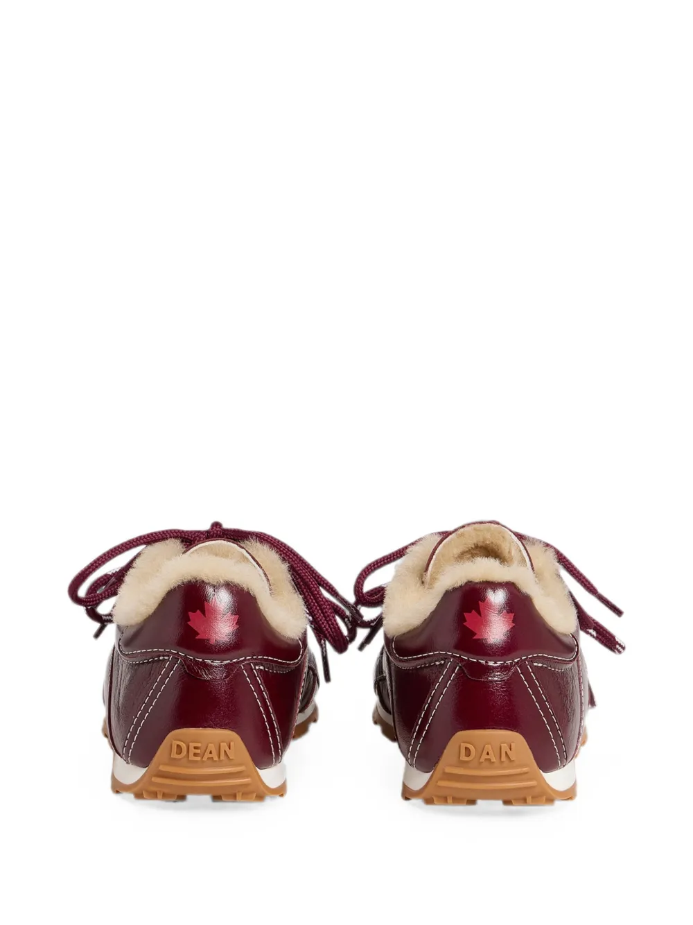 DSQUARED2 DC-642 sneakers met contrasterend stiksel Rood