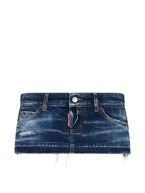 DSQUARED2 ripped mini skirt