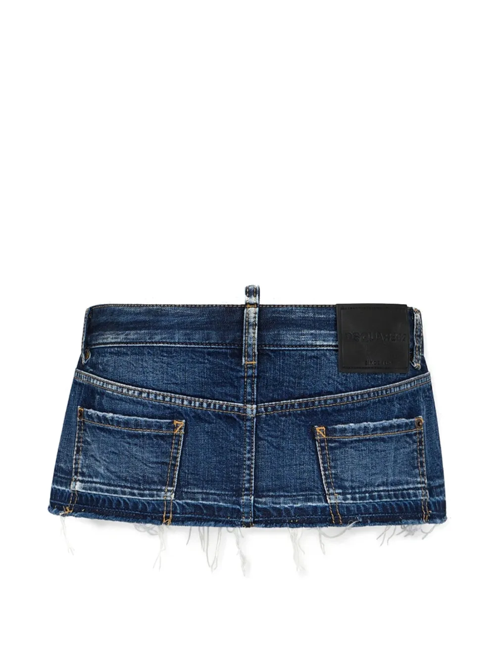 DSQUARED2 Gerafelde mini-rok Blauw