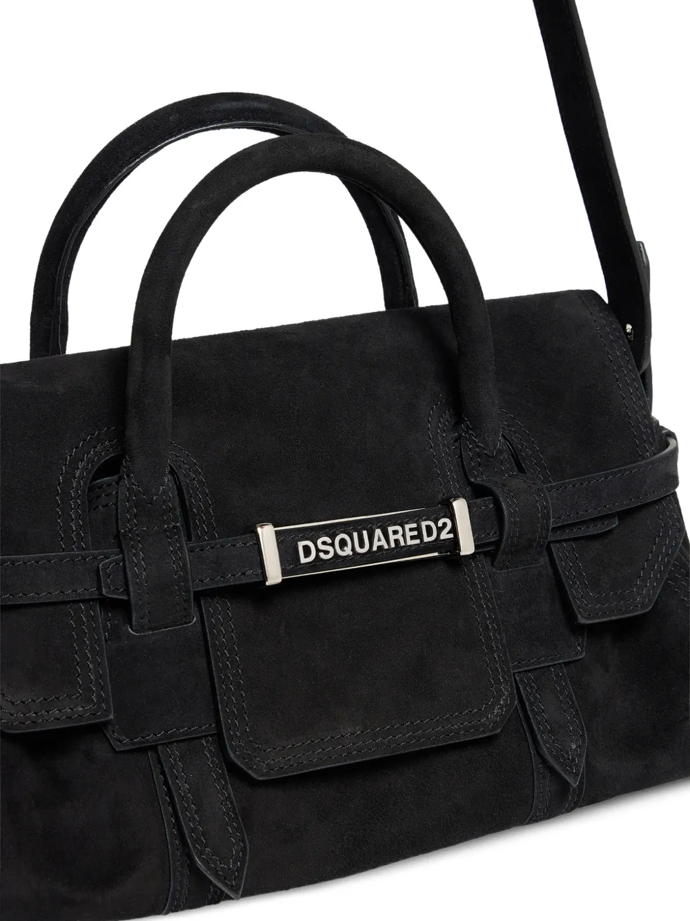 DSQUARED2 Suède shopper Zwart