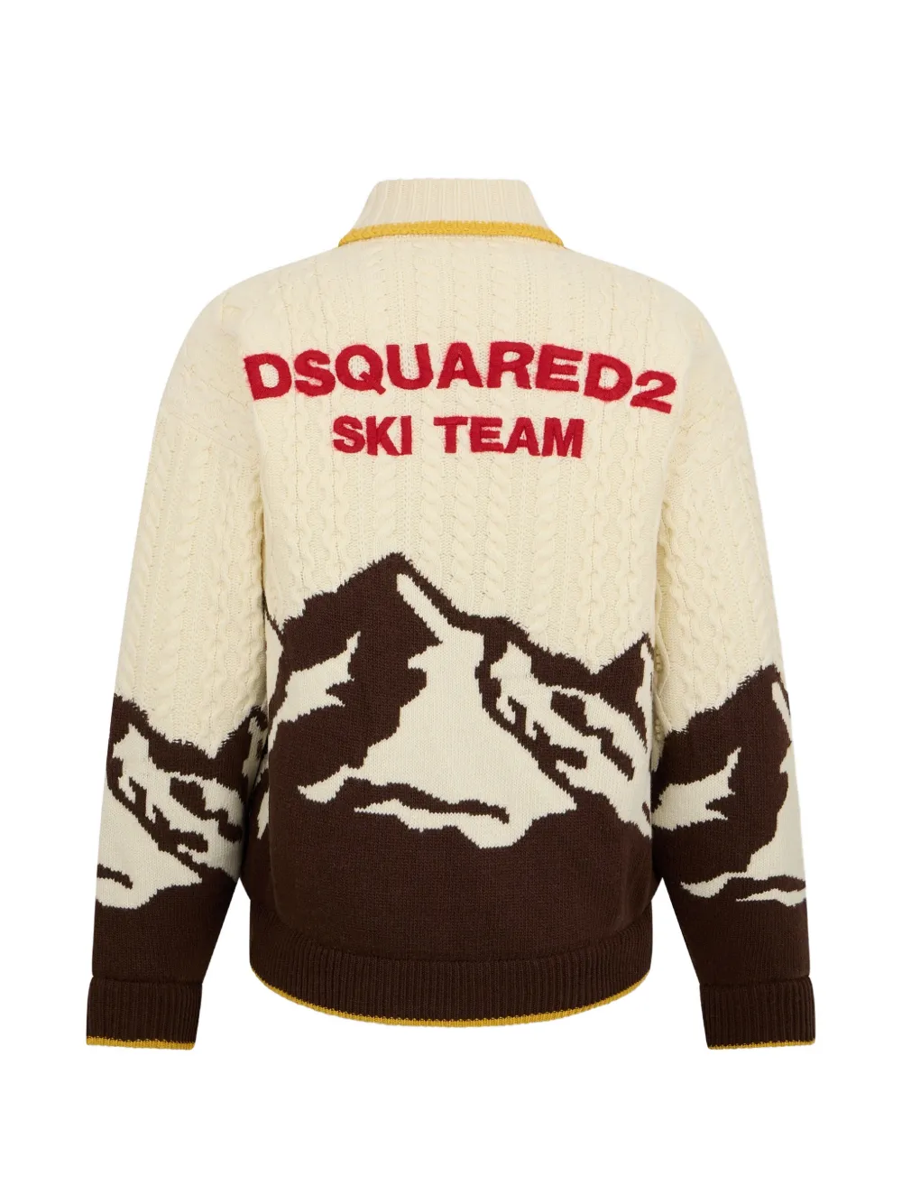 DSQUARED2 Snowy Dream kabelgebreid Beige