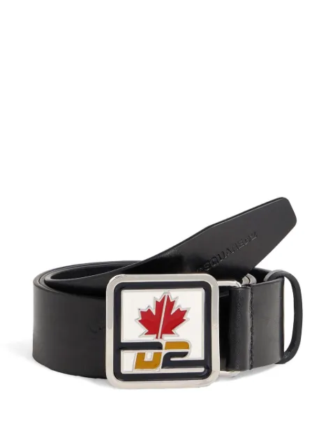 DSQUARED2 D2 Patch leather belt