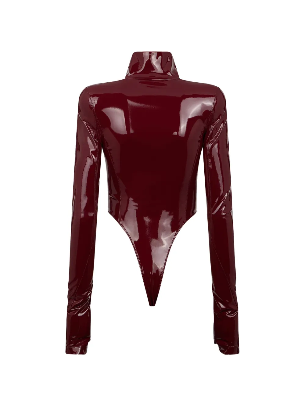 DSQUARED2 Body met gelakte afwerking en rits Rood