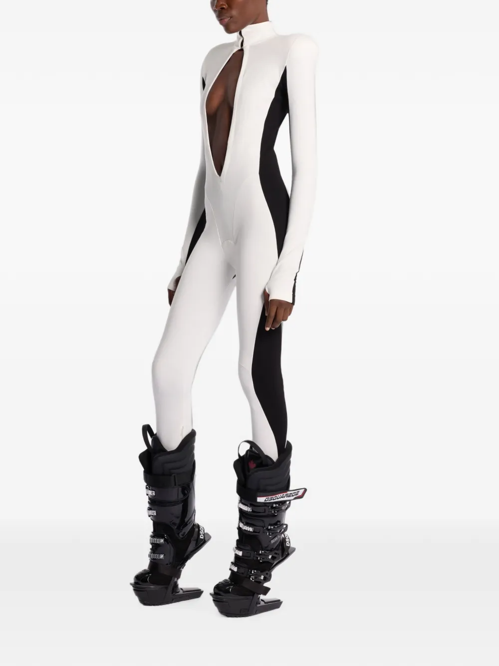 DSQUARED2 Jumpsuit met colourblocking Wit