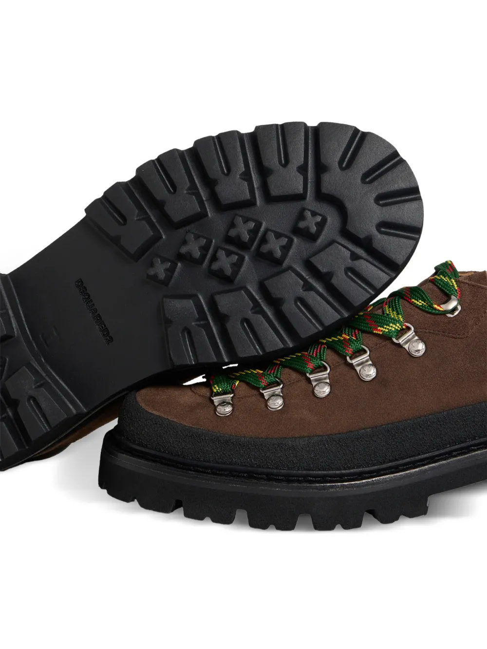 DSQUARED2 Suède veterschoenen Bruin