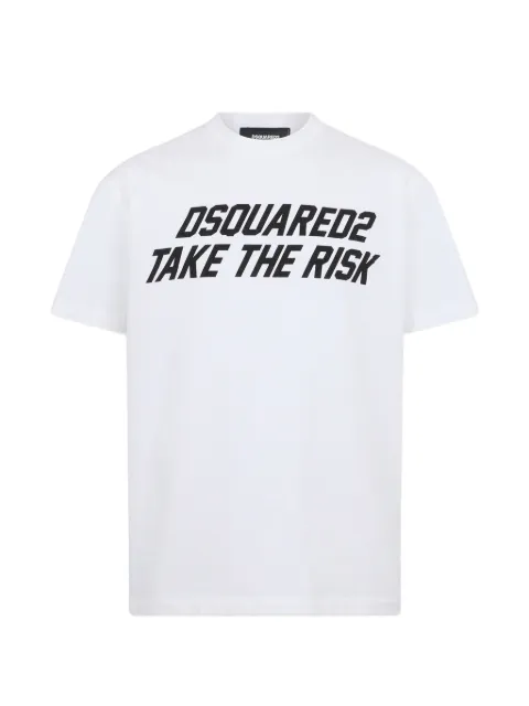 DSQUARED2 تيشيرت بطبعة شعار الماركة