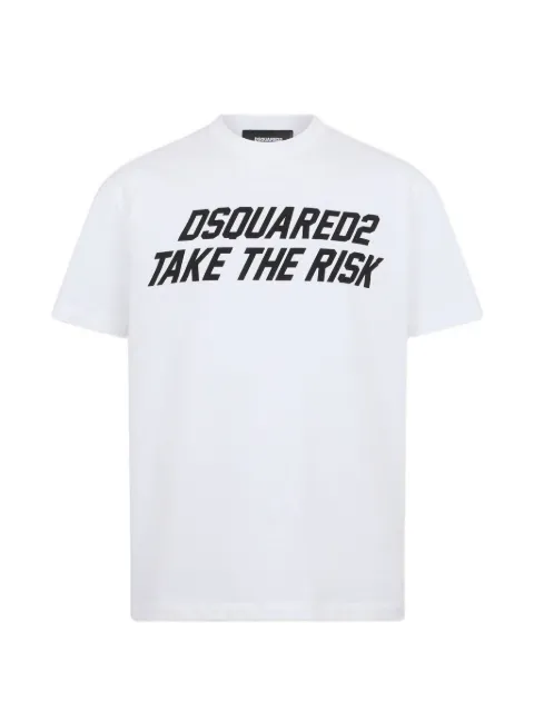 DSQUARED2 로고 프린트 티셔츠