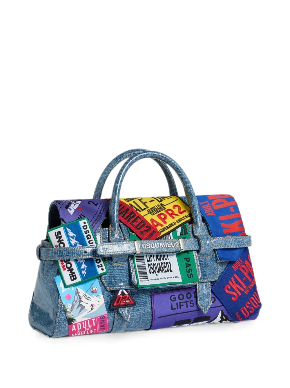 DSQUARED2 Shopper verfraaid met patch Blauw