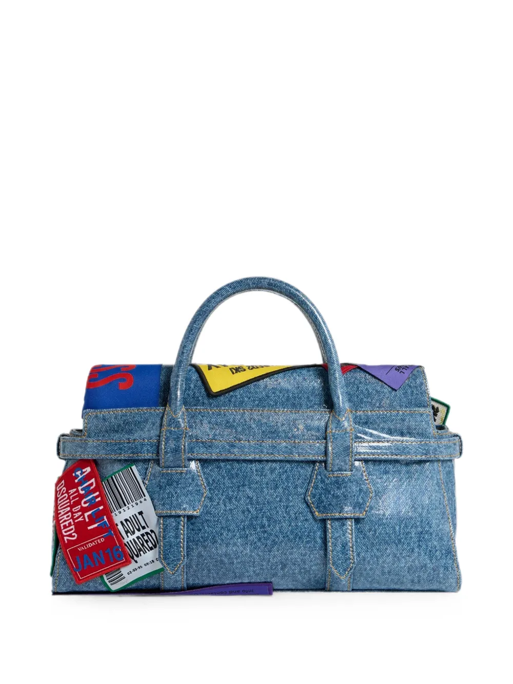 DSQUARED2 Shopper verfraaid met patch Blauw