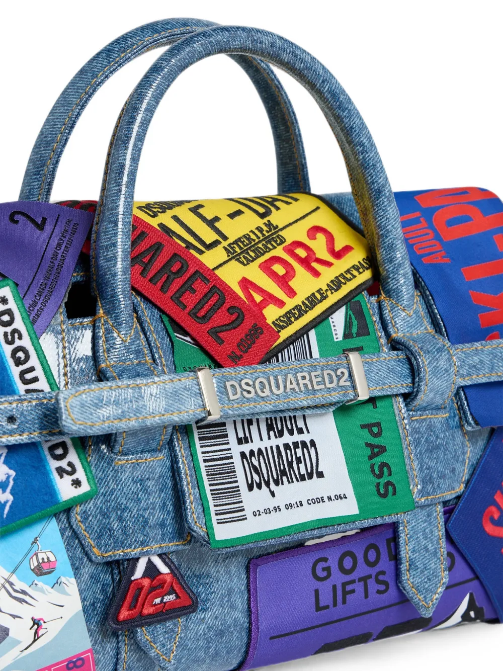 DSQUARED2 Shopper verfraaid met patch Blauw