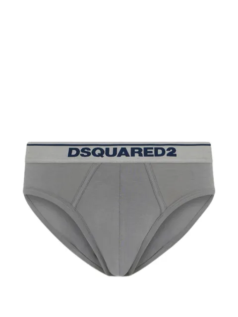 DSQUARED2 Basic logo-waistband cotton briefs