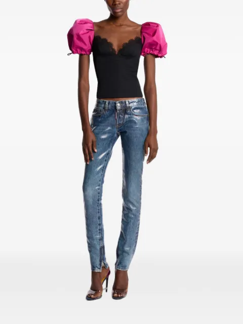 DSQUARED2 skinny jeans con efecto lavado