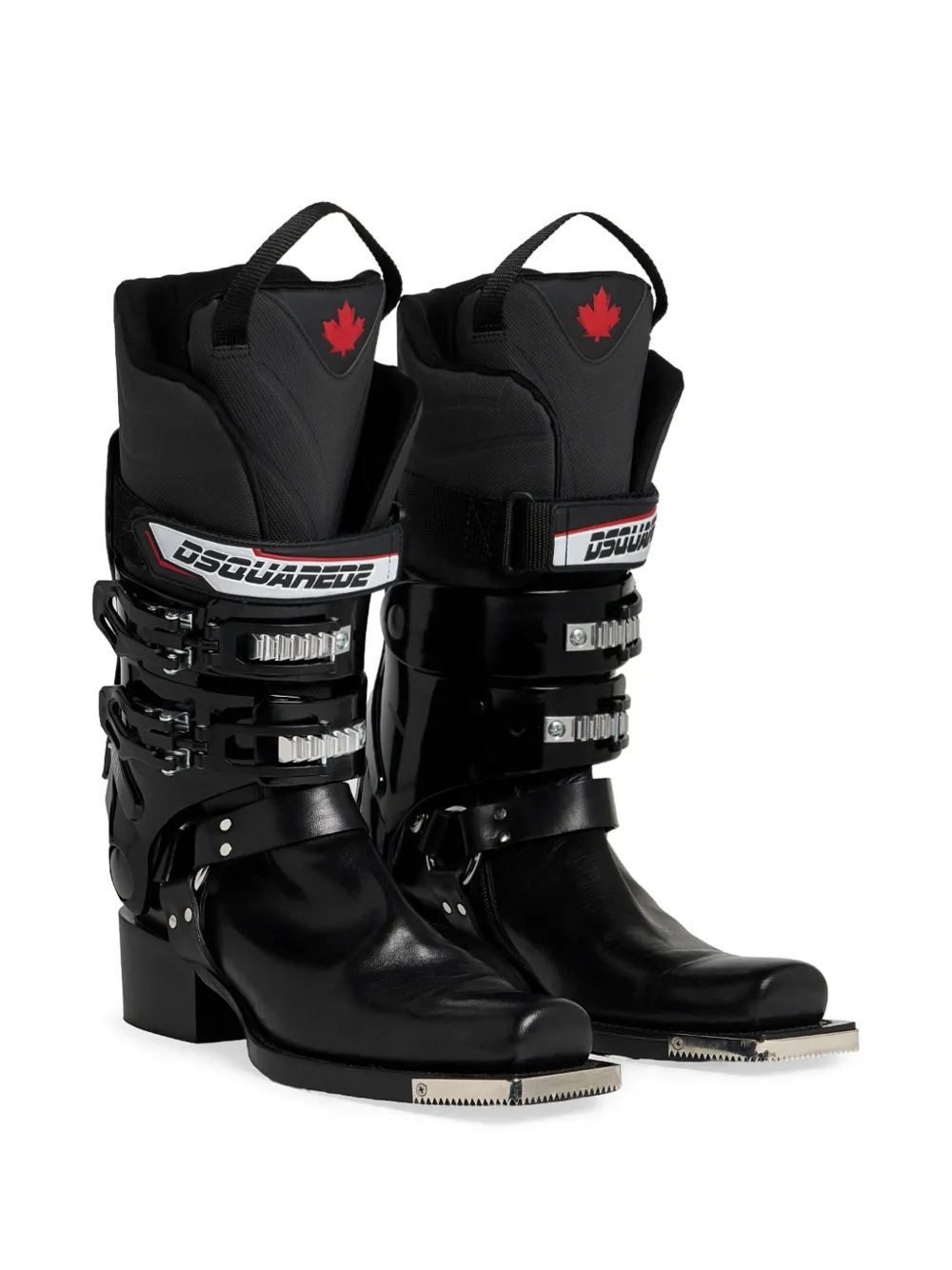 DSQUARED2 Hed2O laarzen met gespsluiting Zwart