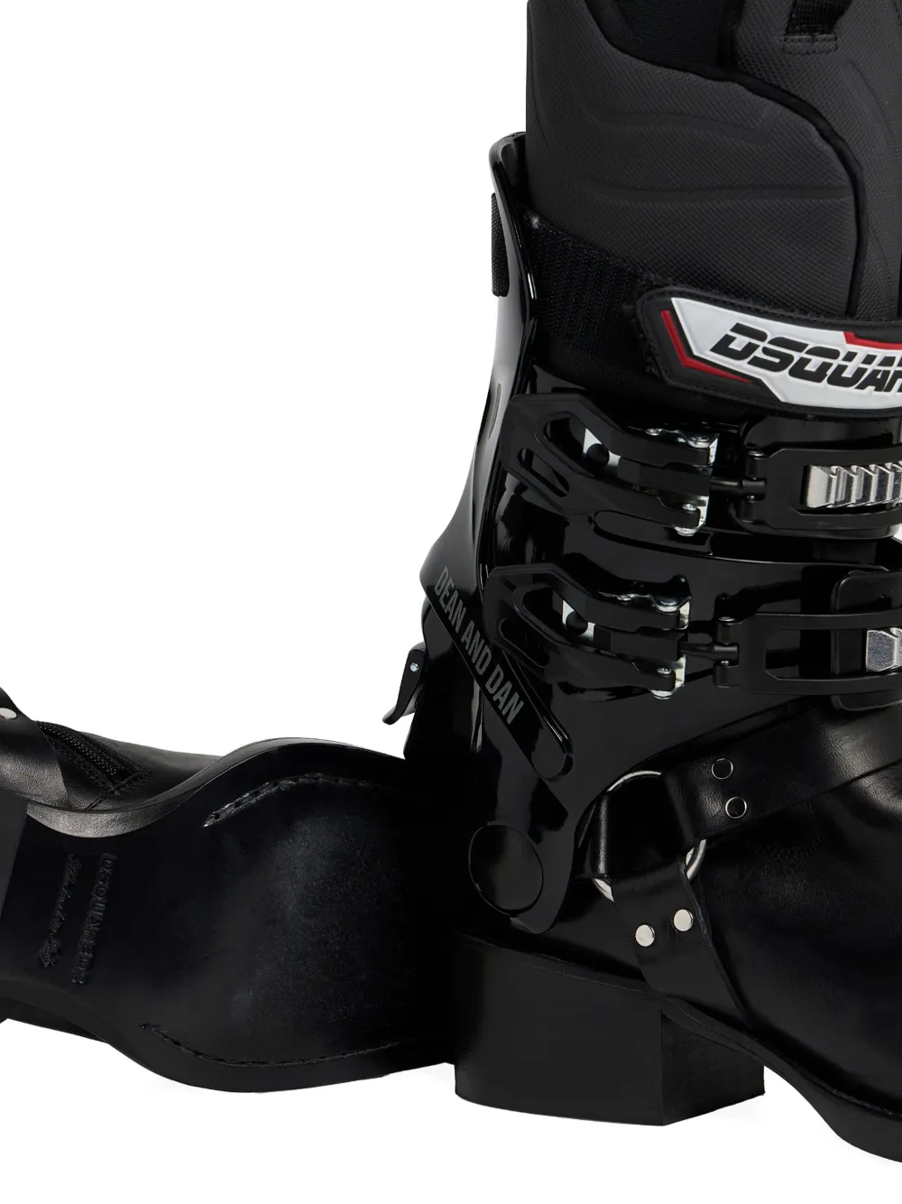 DSQUARED2 Hed2O laarzen met gespsluiting Zwart