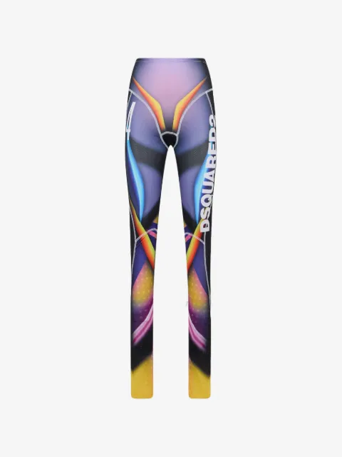 DSQUARED2 graphic-print jersey trousers