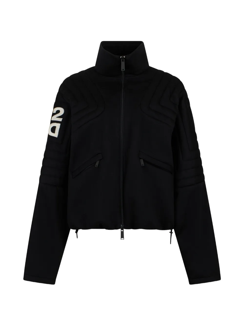 DSQUARED2 padded-panel logo-patch jacket