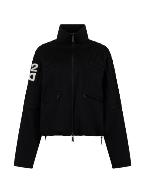 DSQUARED2 padded-panel logo-patch jacket