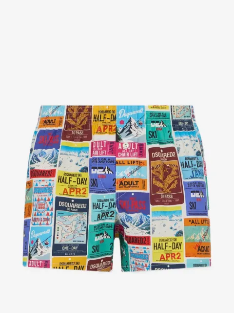 DSQUARED2 Ski Pass graphic-print boxer shorts