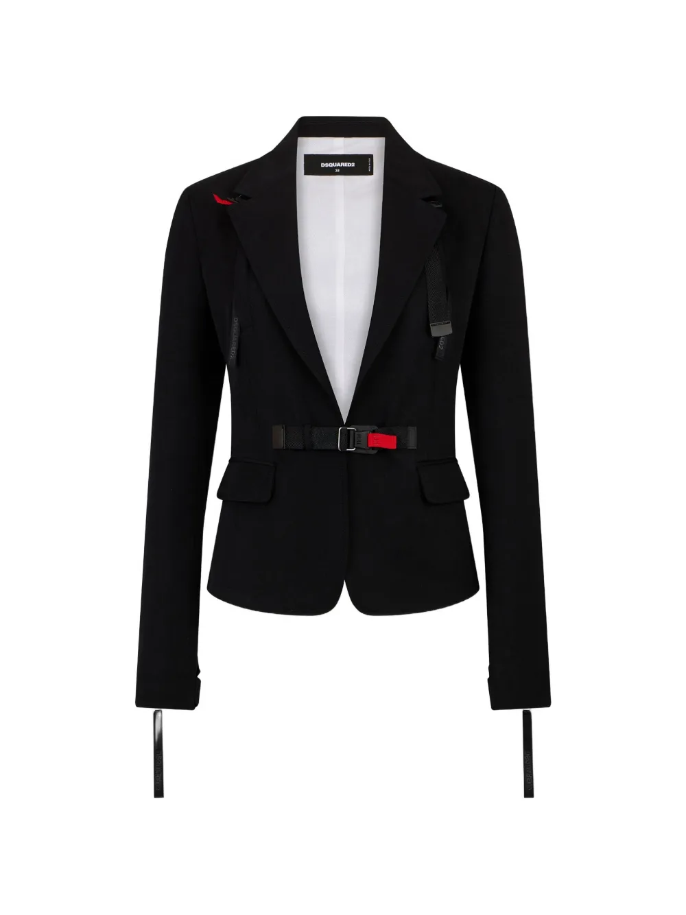 DSQUARED2 Snow-Tech buckle-fastening blazer - Black